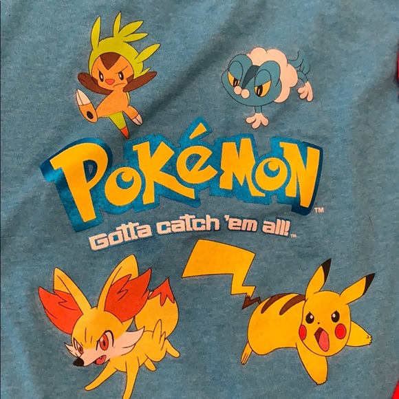 Two Pokémon shirts size 7 and 7-6 - Picture 2 of 4